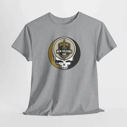 Grateful Dead - New Orleans Saints Stealie Grateful Dead Steal Your Face T-Shirt - NFL - StealieShop